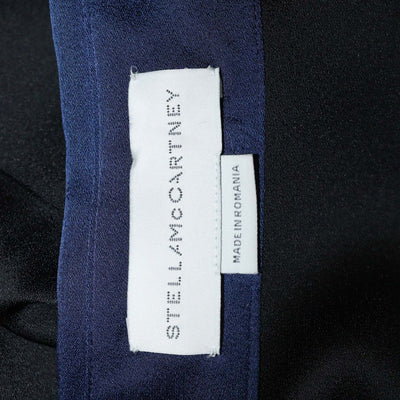 Stella McCartney Black,Blue Blend Acetate Oversized Pocket Longsleeve Shirt