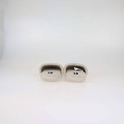 Dolce & Gabbana Beige/Brown Leopard Print Cotton and Linen Terry Slippers