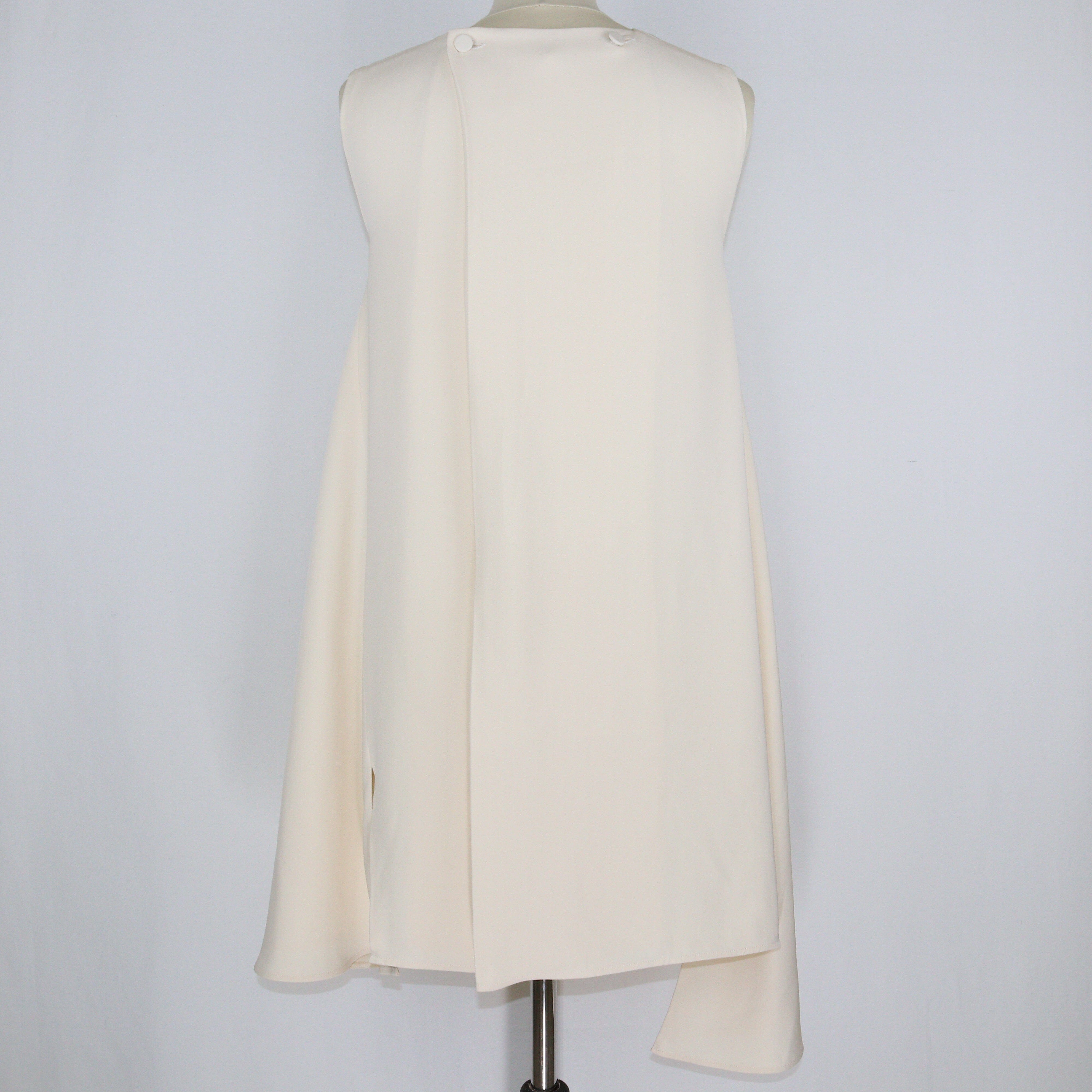 Cream Sleeveless Mini Dress Clothings Celine 