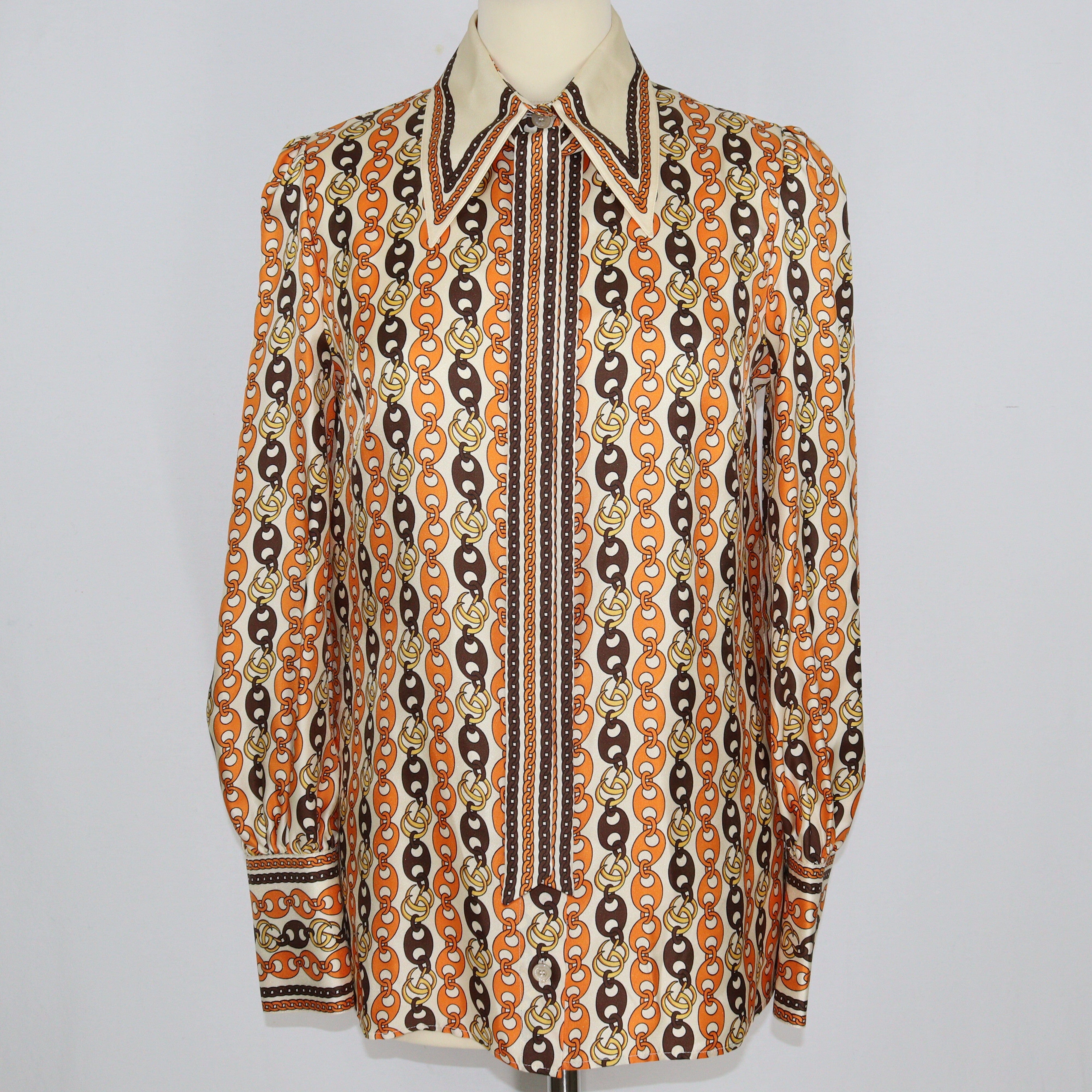 Multicolor Marina Chain Print Shirt Clothings Gucci 