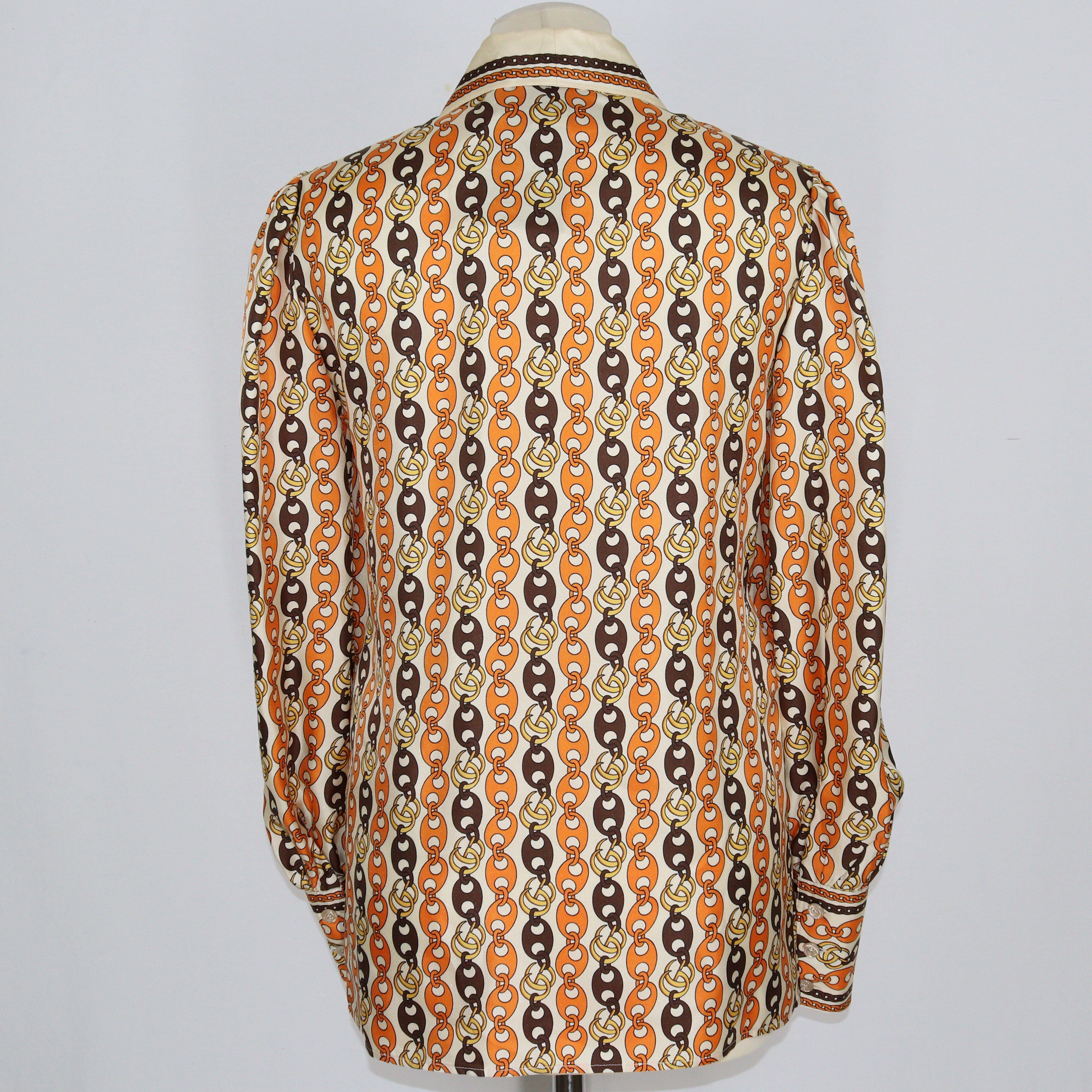 Multicolor Marina Chain Print Shirt Clothings Gucci 