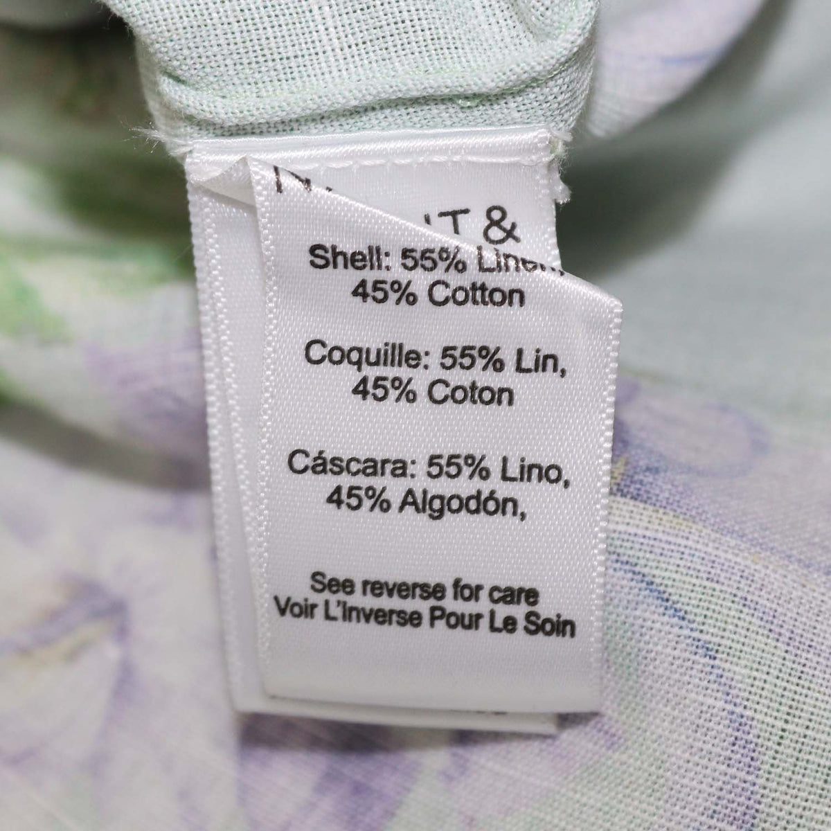 Hemant & Nandita Green Linen Cotton Floral Print Drop Shoulder Collar Tunic
