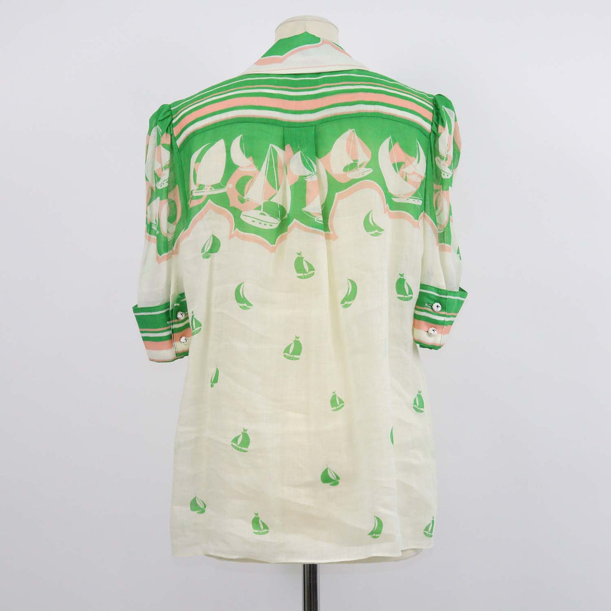 Zimmermann Multicolor Ramie Sailboat Print Shirt