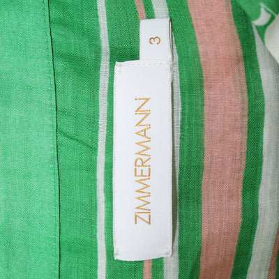Zimmermann Multicolor Ramie Sailboat Print Shirt