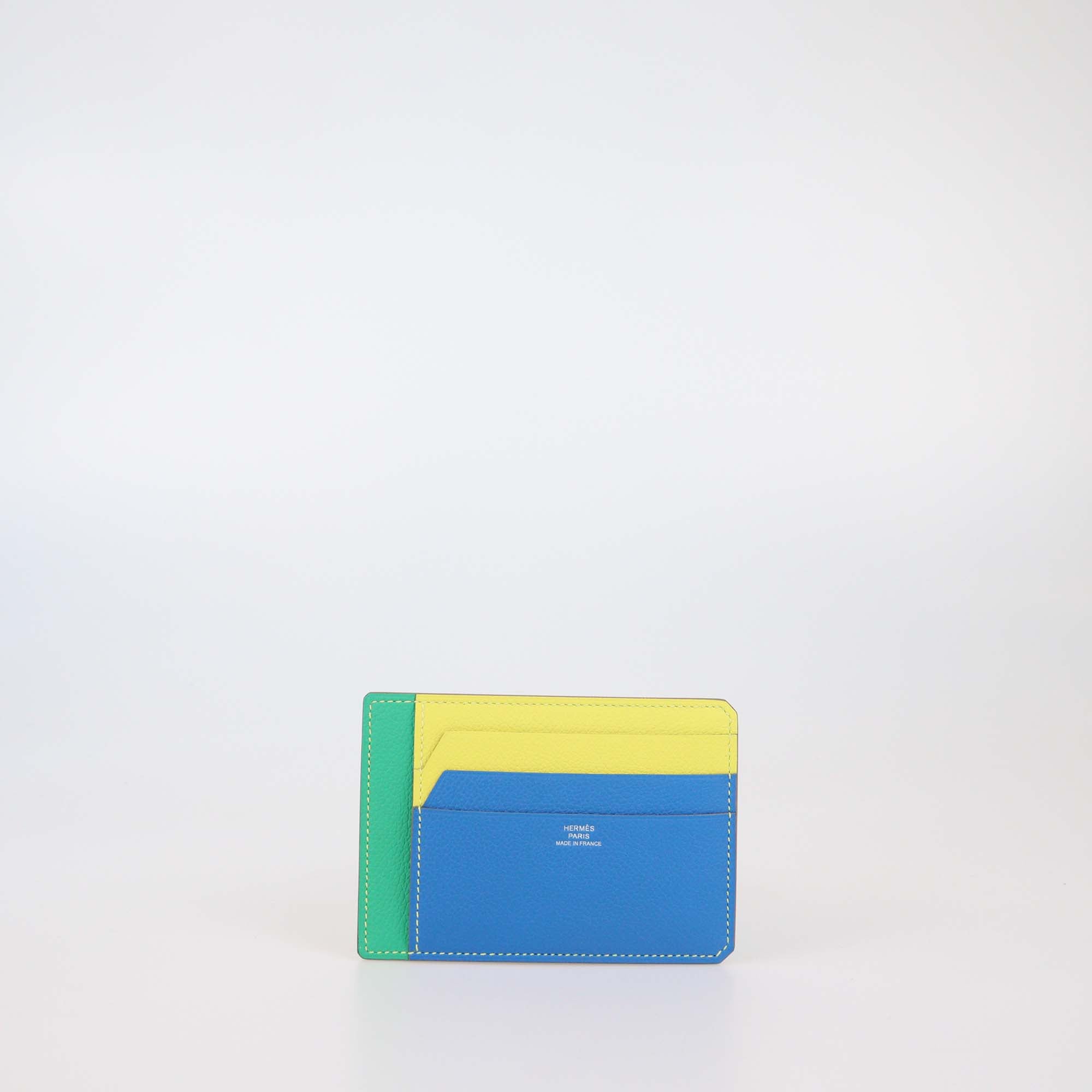 Hermes Multicolor Evercolor Colorblock 8CC City Card Holder