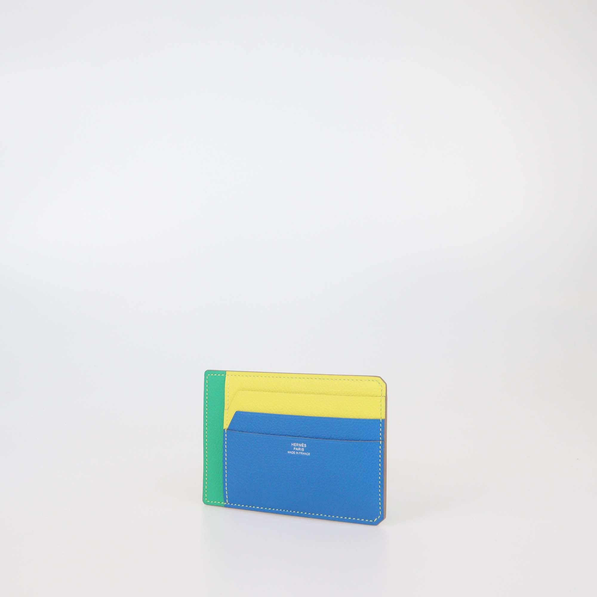 Hermes Multicolor Evercolor Colorblock 8CC City Card Holder