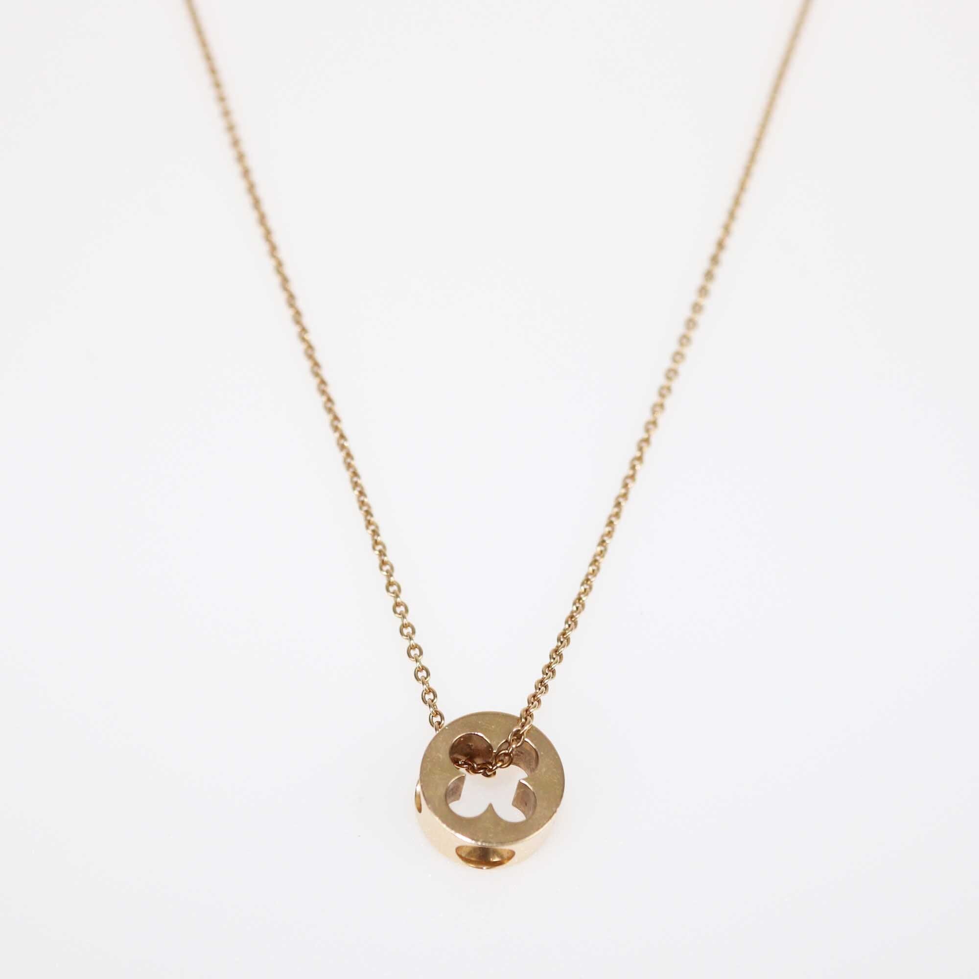 Louis Vuitton 18K Rose Gold Empriente Pendant Necklace Accessories Louis Vuitton 