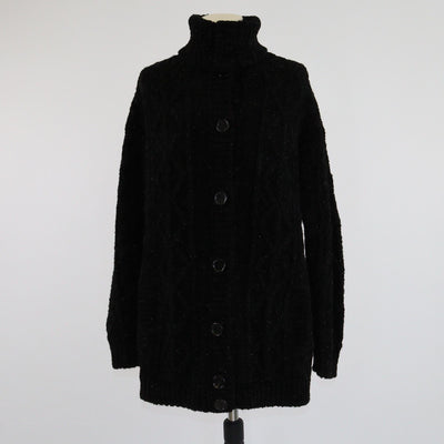 Dolce & Gabbana Black Knit Glitter Longsleeve Cardigan Womens Dolce & Gabbana 