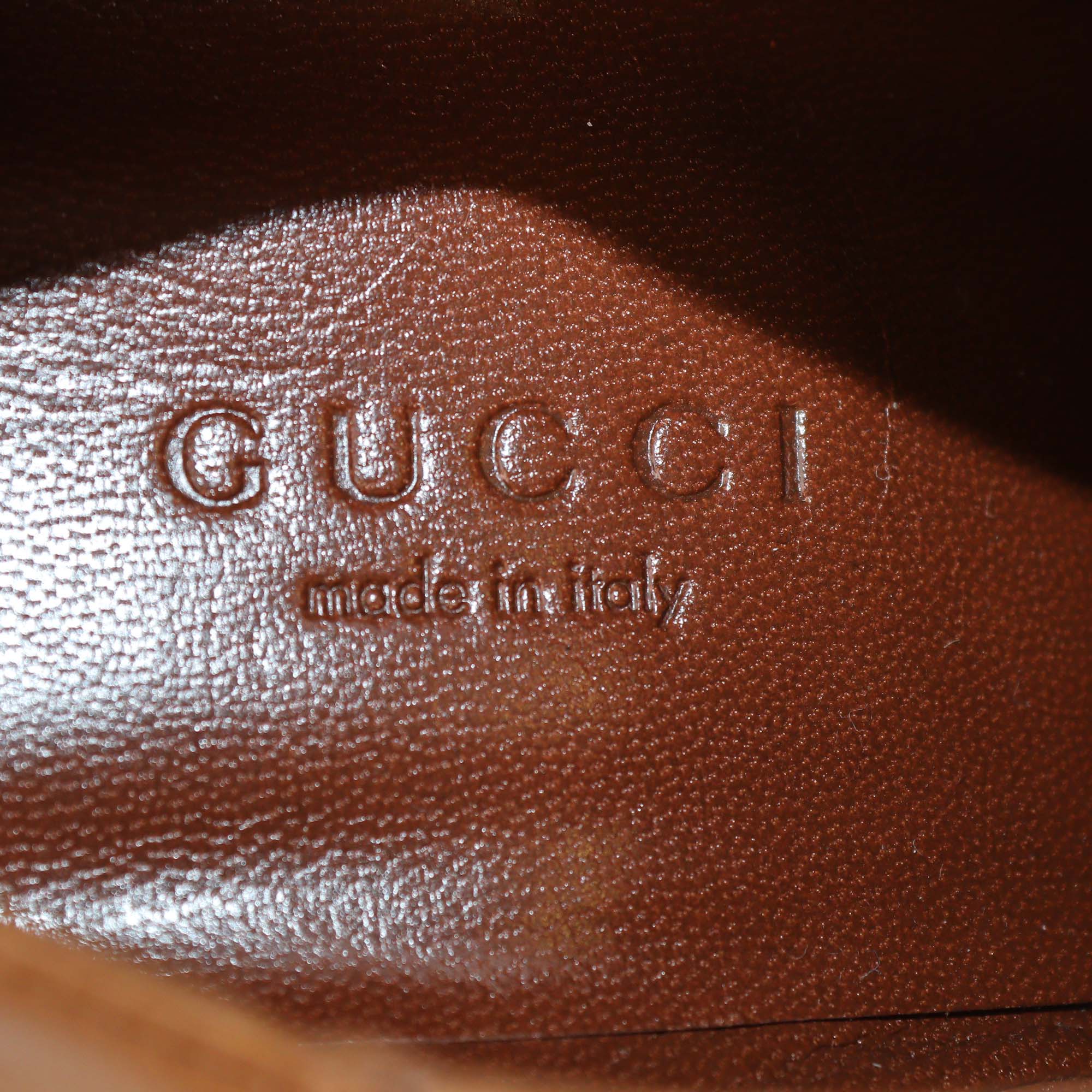 Gucci Brown Leather Alexandra Studded Ankle Boots