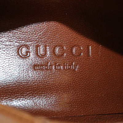 Gucci Brown Leather Alexandra Studded Ankle Boots