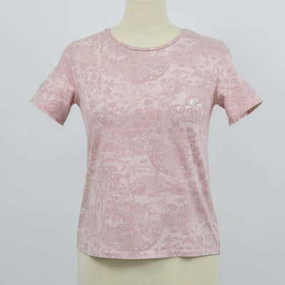 Christian Dior Kids Old Rose Cotton Reverse Toile de Jouy T-Shirt