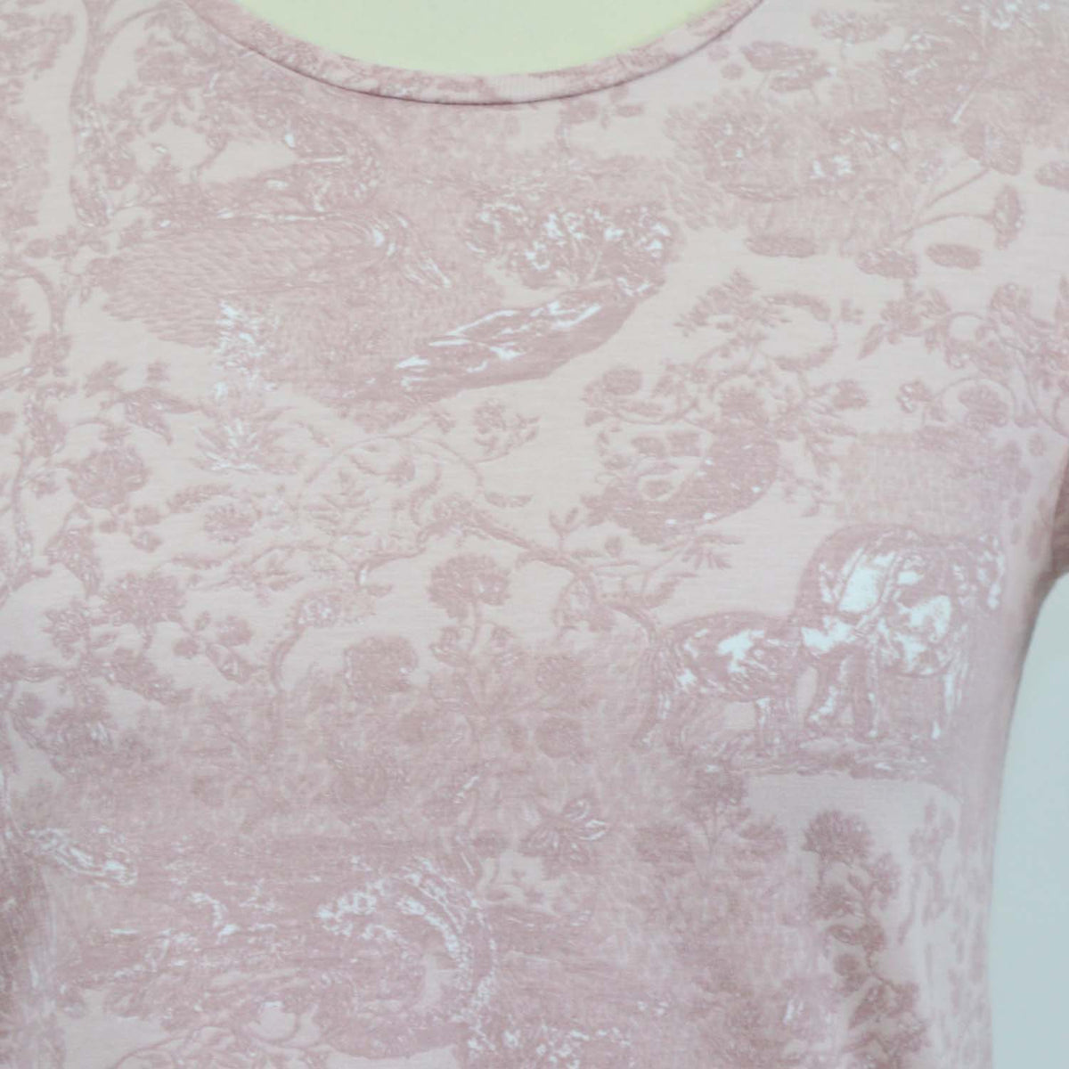 Christian Dior Kids Old Rose Cotton Reverse Toile de Jouy T-Shirt