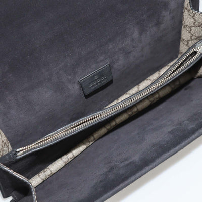 Gucci Beige/Black GG Supreme Canvas and Suede Small Dionysus Shoulder Bag
