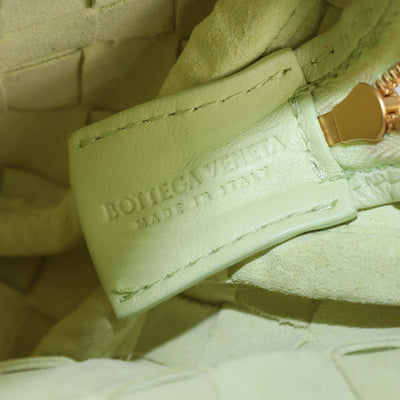 Bottega Veneta Lime Intrecciato Leather Mini Loop Camera Crossbody Bag