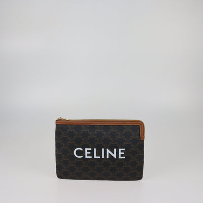 Celine Tan Small Triomphe Pouch Womens Celine 
