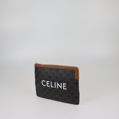 Celine Tan Small Triomphe Pouch Womens Celine 