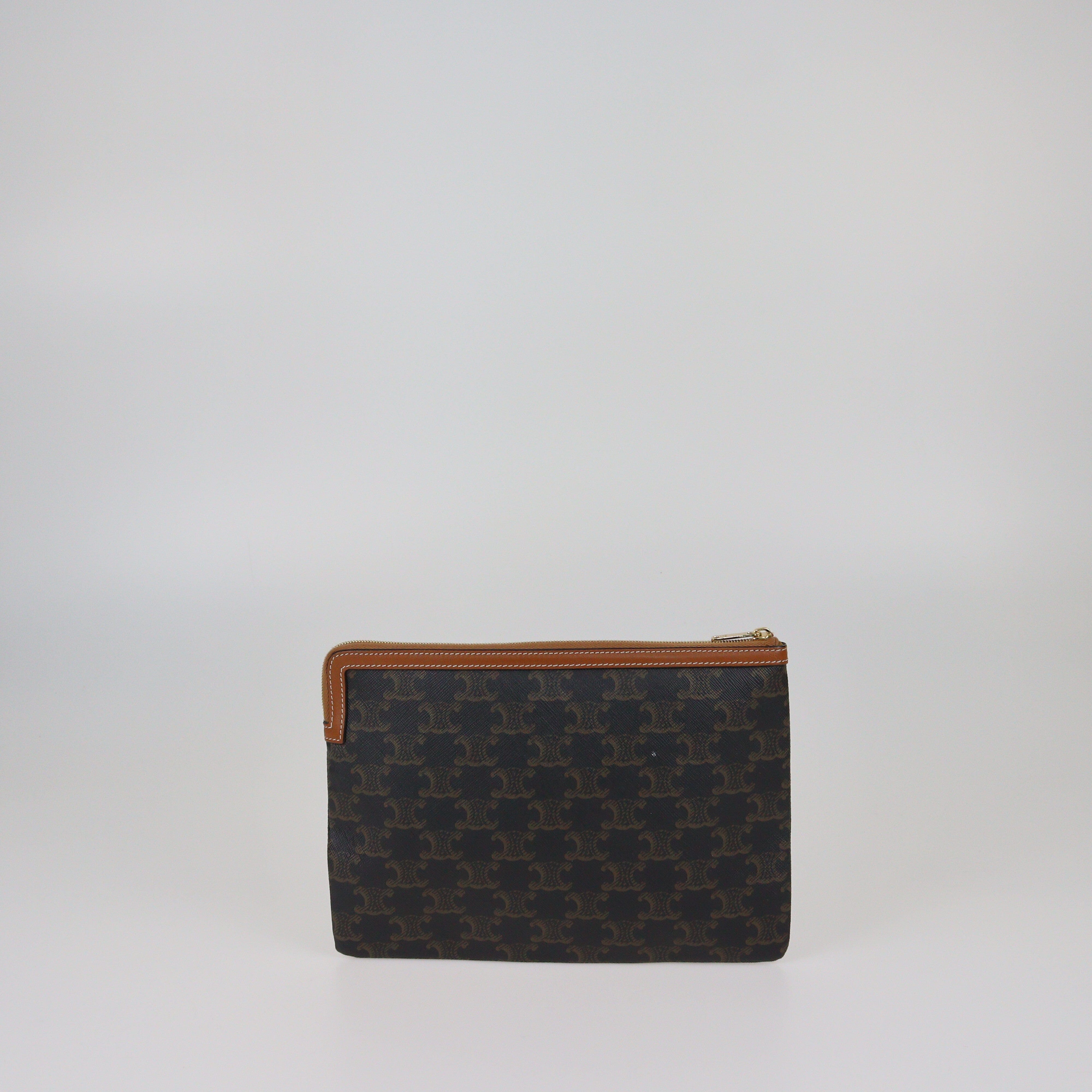 Celine Tan Small Triomphe Pouch Womens Celine 