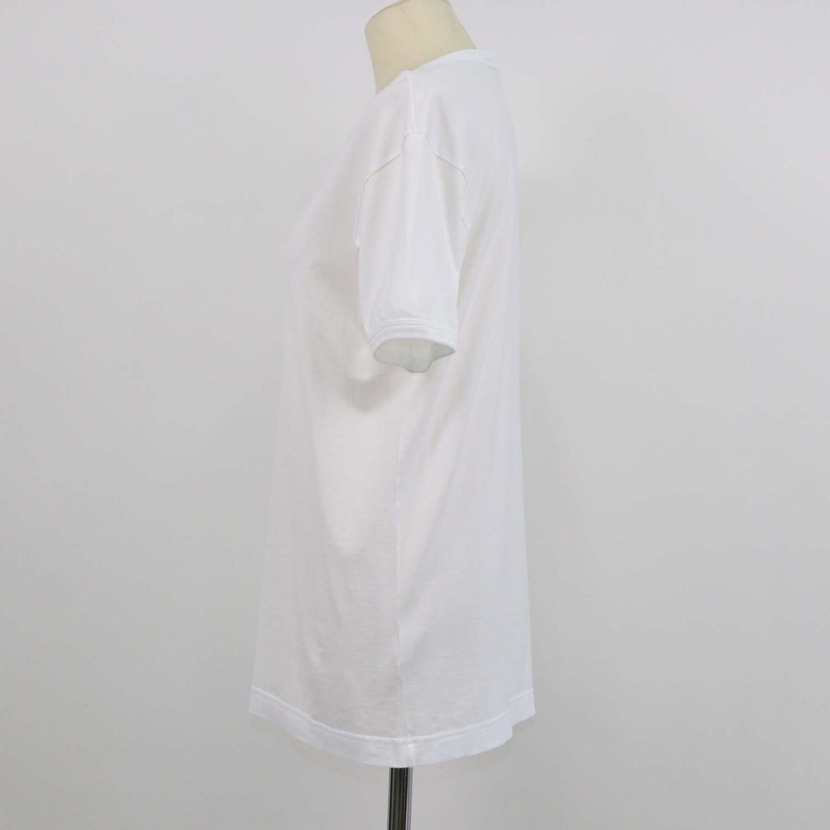Dolce & Gabbana White Cotton V Neck T-Shirt
