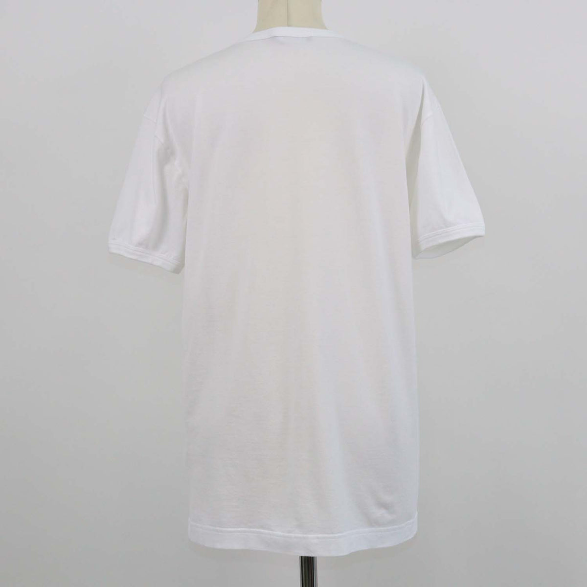 Dolce & Gabbana White Cotton V Neck T-Shirt