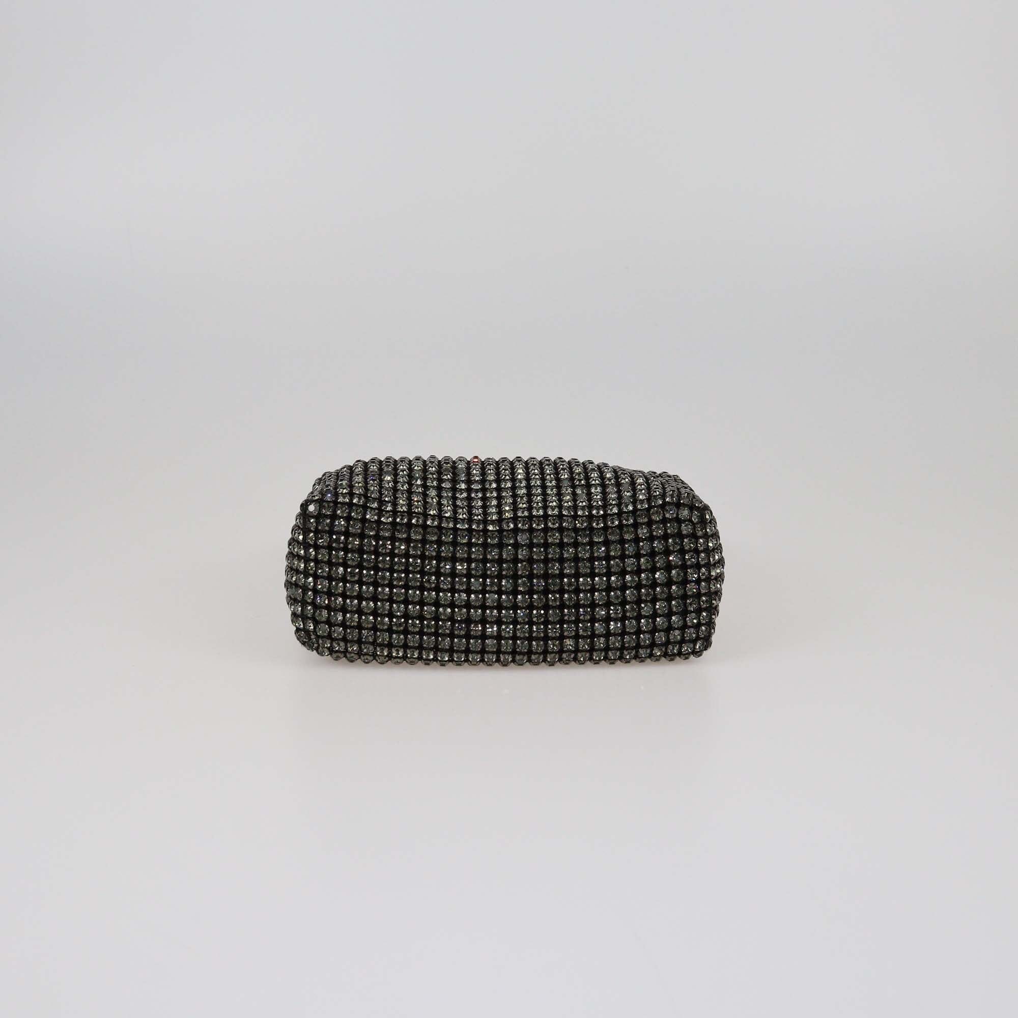 Alexander Wang Black Medium Crystal Heiress Pouch Womens Alexander Wang 