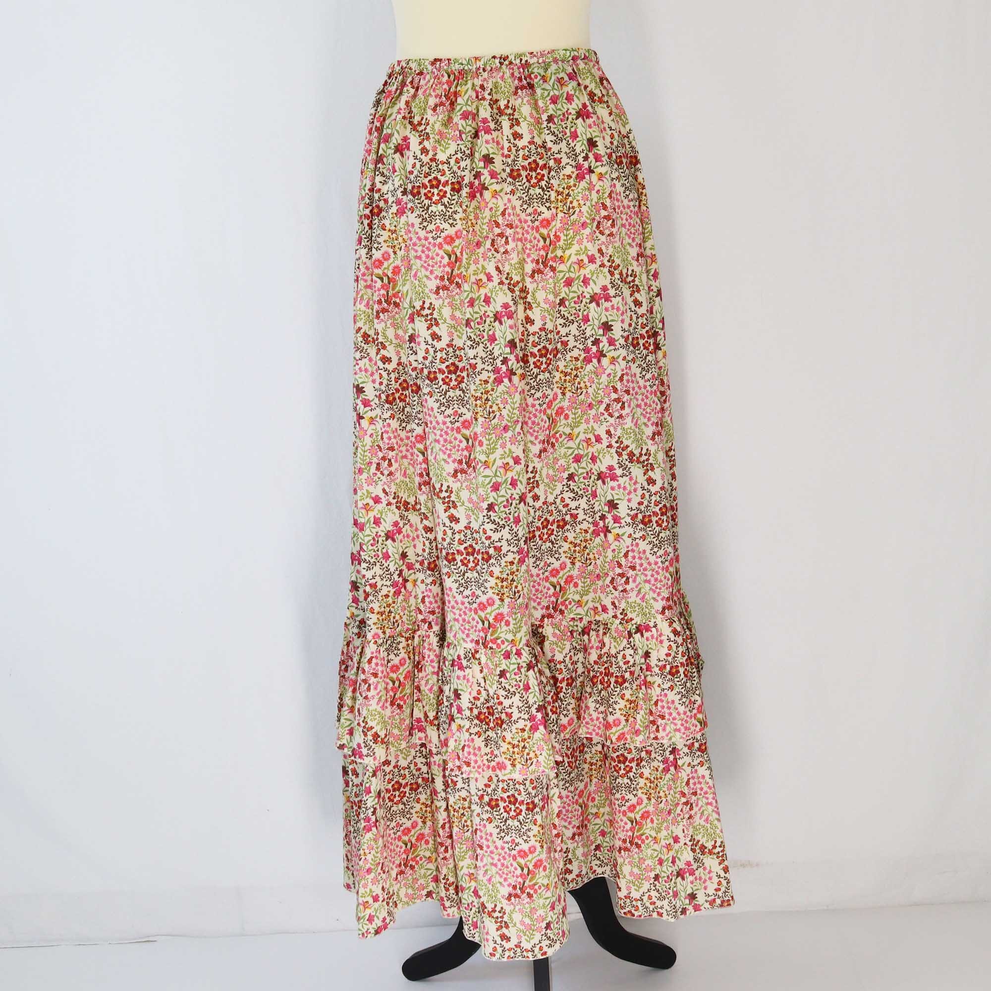 Gucci Garden Multicolor Floral Printed Midi Skirt Clothing Gucci 