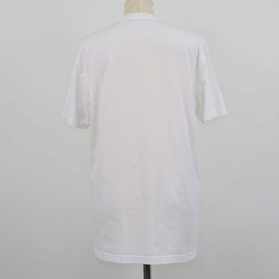 Givenchy White Cotton Logo Printed Crew Neck T-Shirt