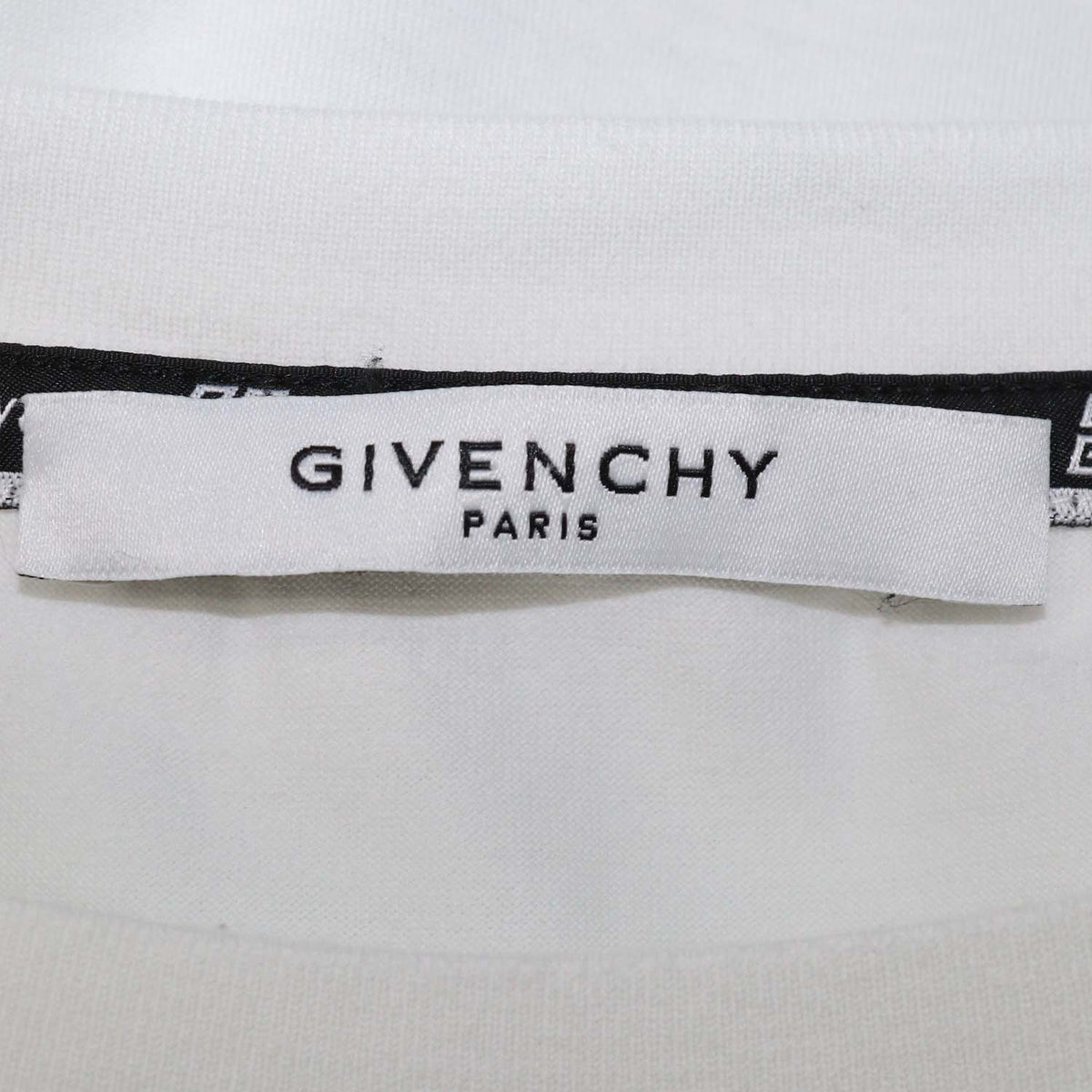 Givenchy White Cotton Logo Printed Crew Neck T-Shirt