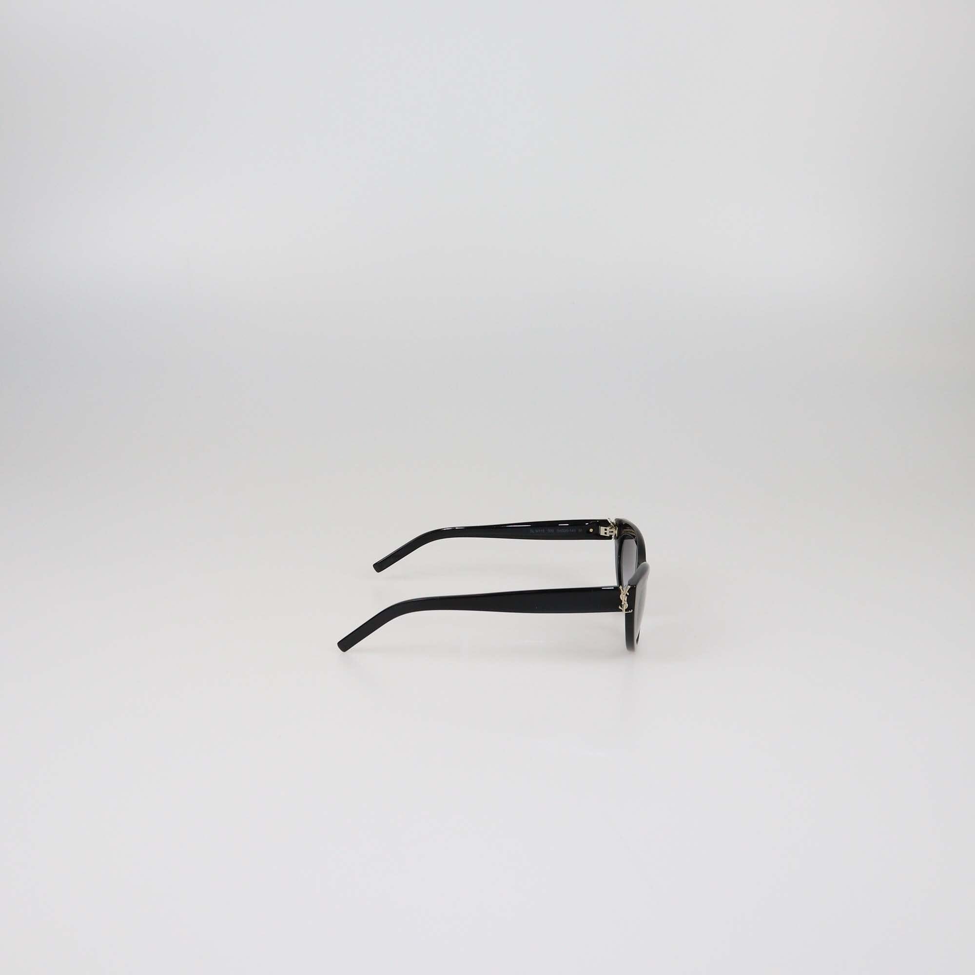 Saint Laurent Black Gradient Cateye Sunglasses Womens Saint Laurent 