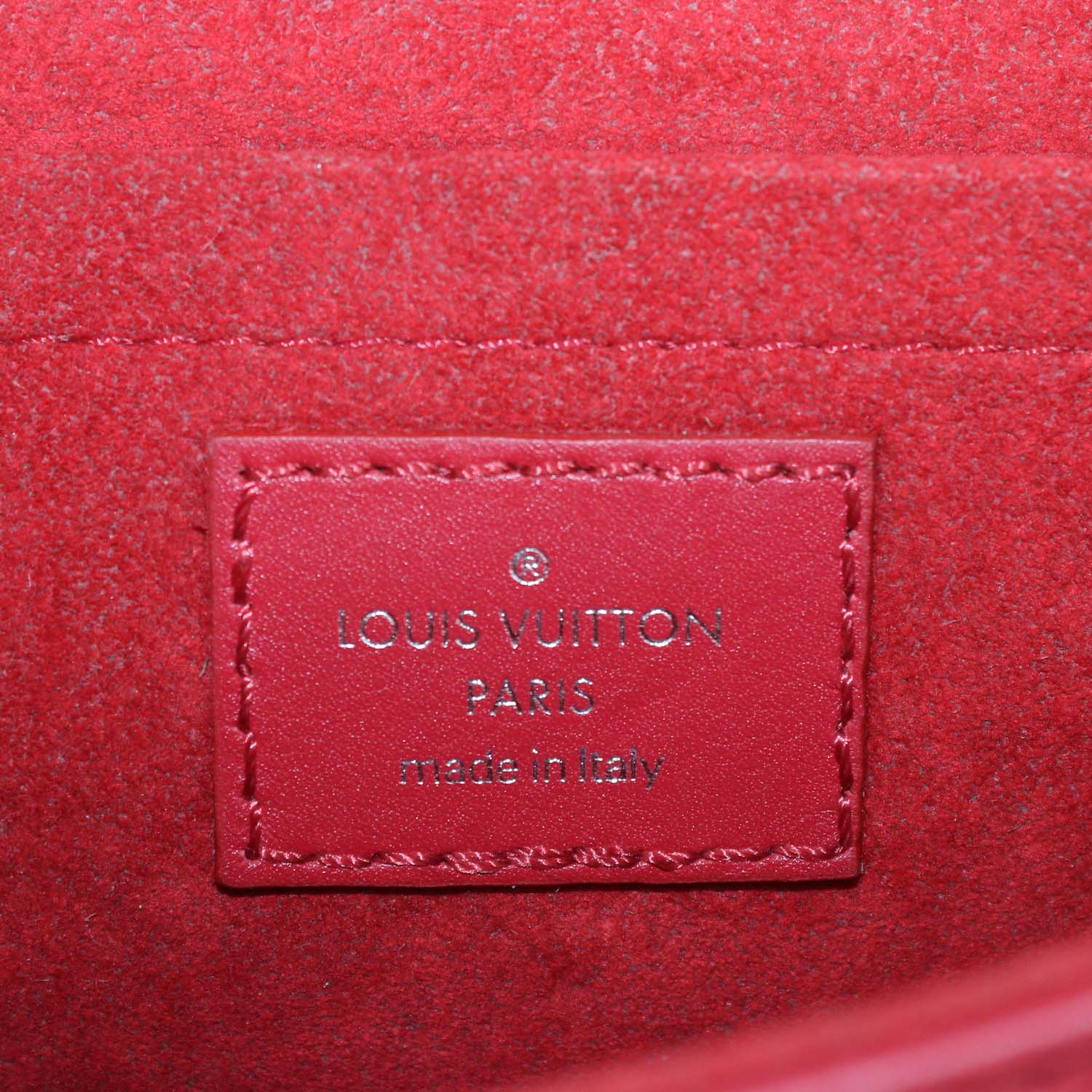 Louis Vuitton Red Leather New Wave Chain PM Bag