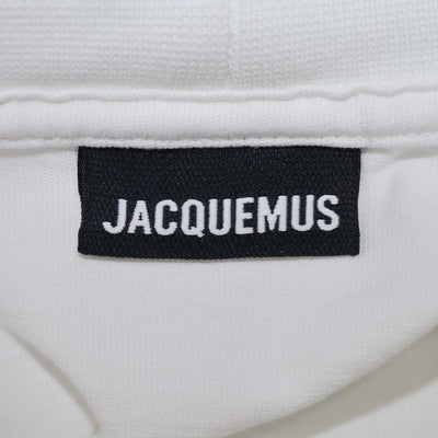 Jacquemus White Cotton Le Noeud Crew Neck T-Shirt