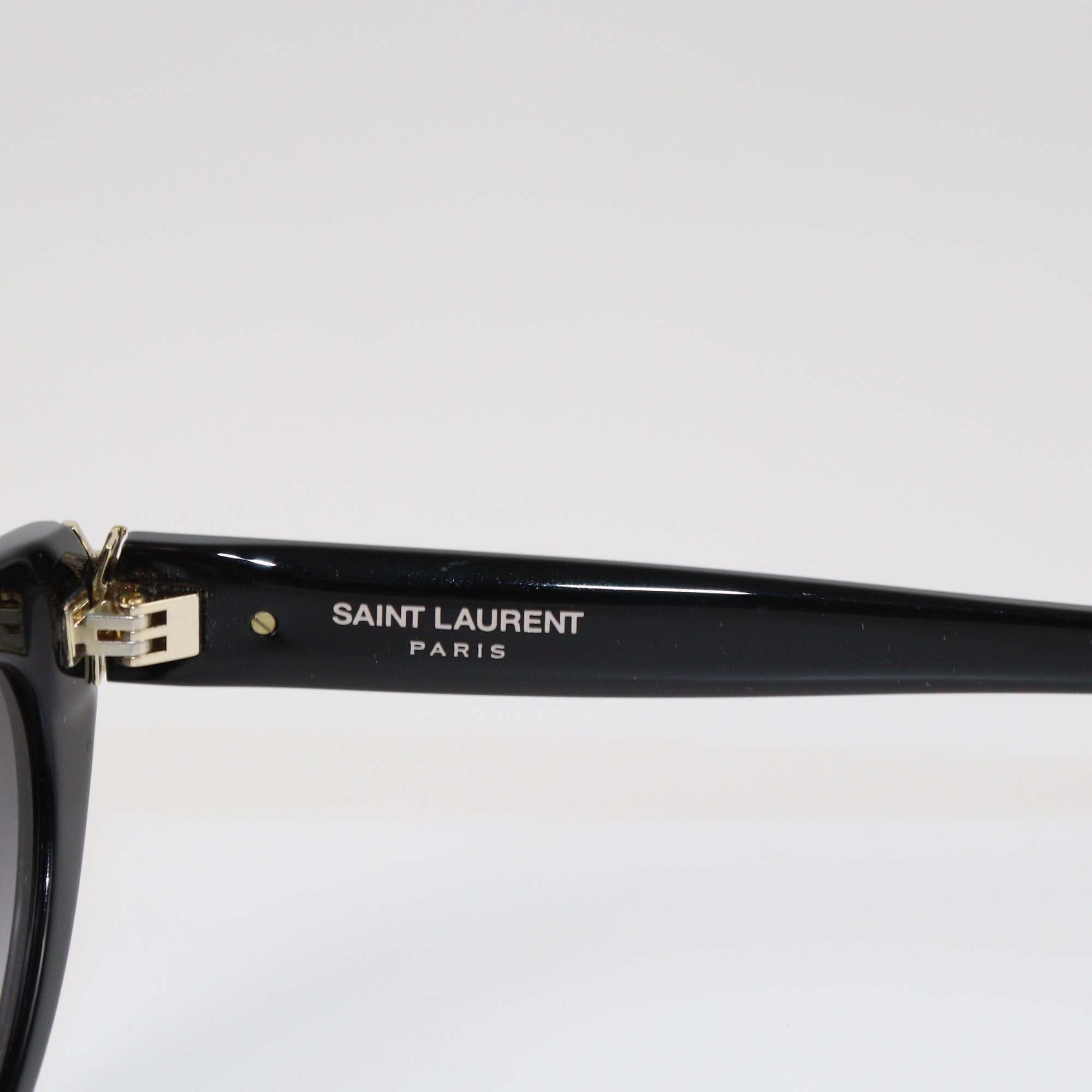 Saint Laurent Black Gradient Cateye Sunglasses Womens Saint Laurent 