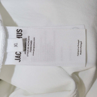 Jacquemus White Cotton Le Noeud Crew Neck T-Shirt