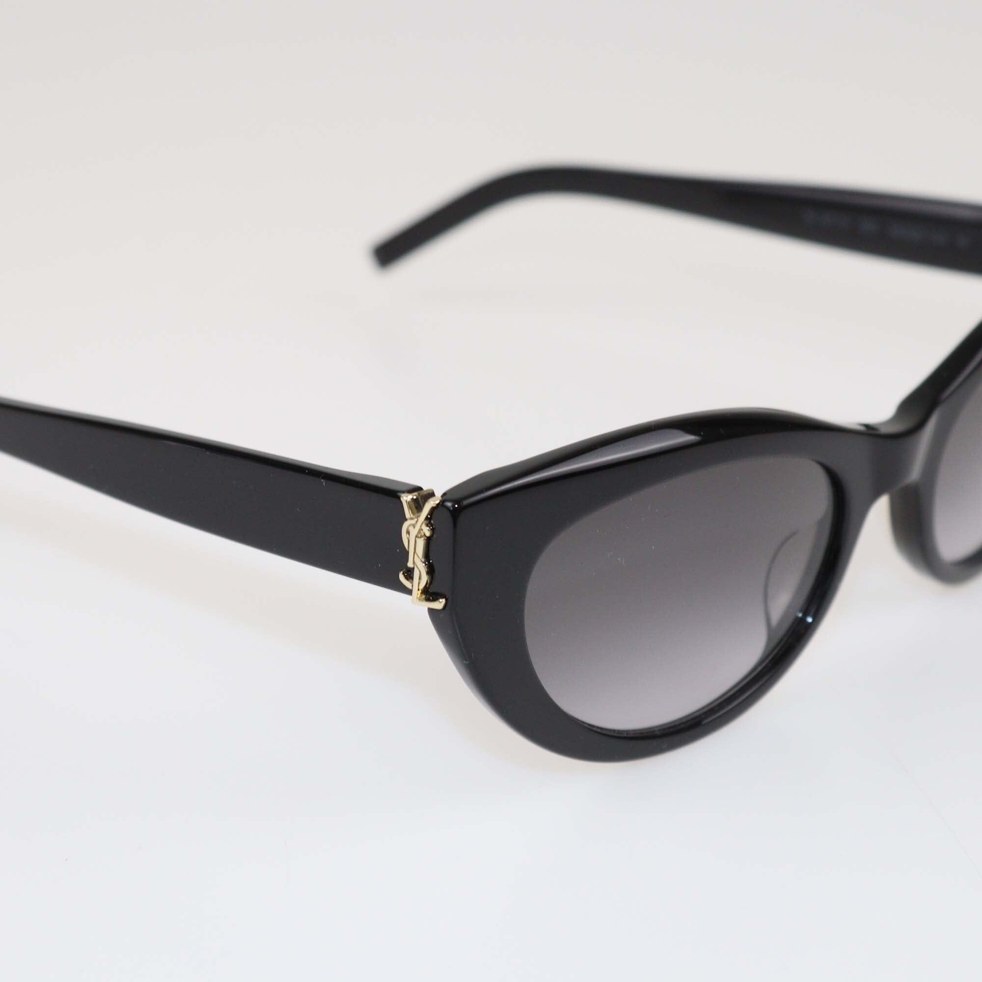 Saint Laurent Black Gradient Cateye Sunglasses Womens Saint Laurent 