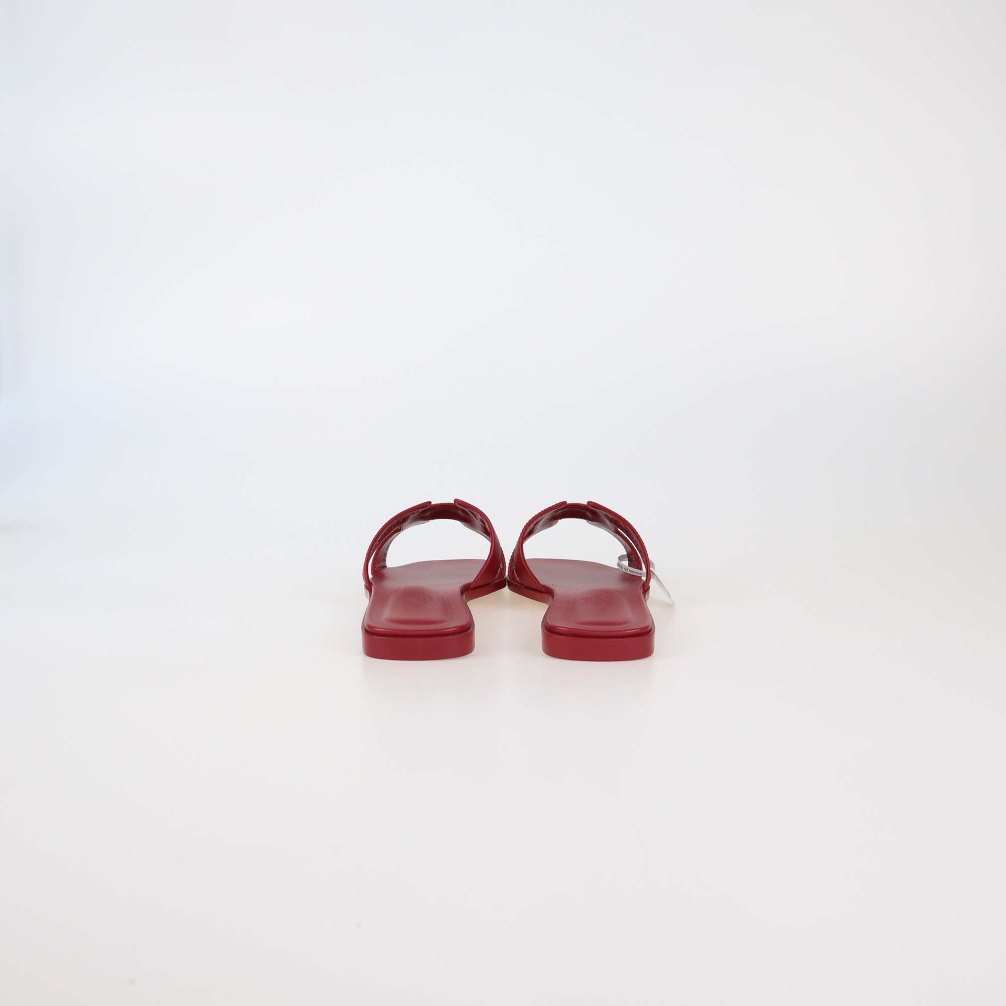 Hermes Rose Framboise Epsom Oran Sandals