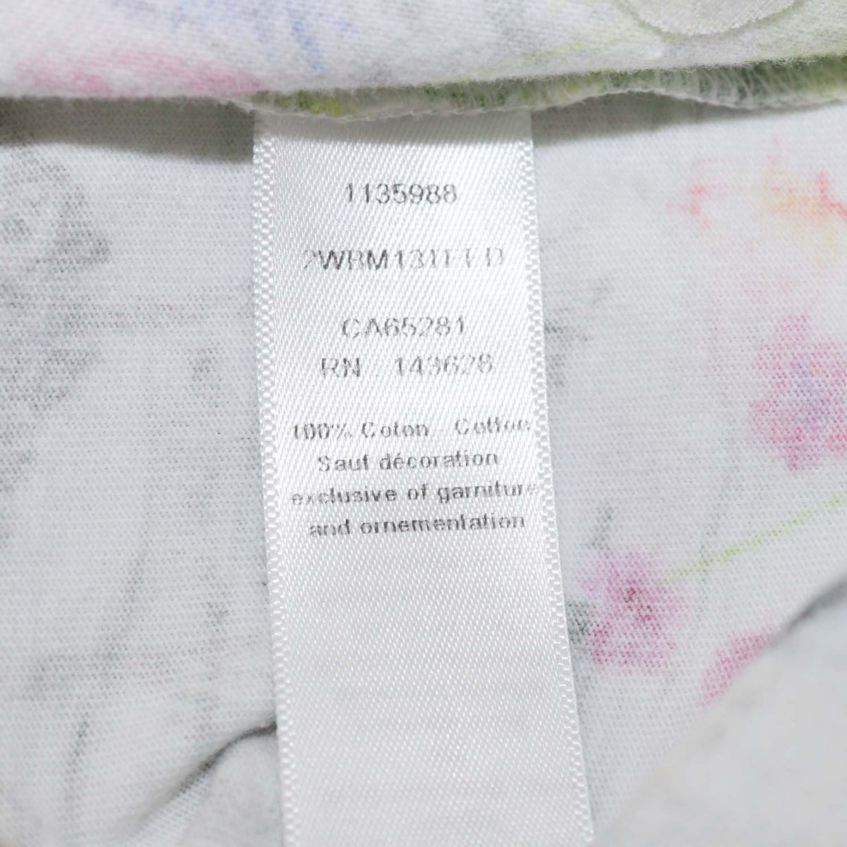 Christian Dior Kids Multicolor Cotton Floral Print T-Shirt