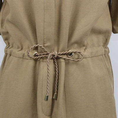Maison 123 Brown Blend Lyocell Short Jumpsuit