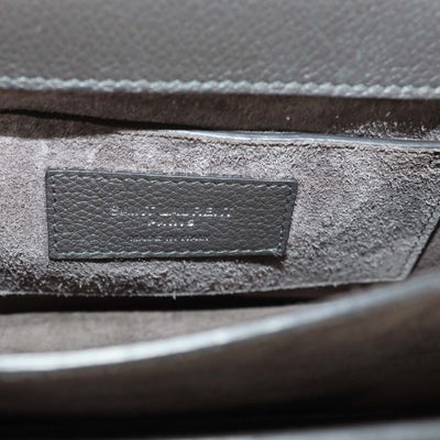 Saint Laurent Grey Sunset Leather Medium Shoulder Bag