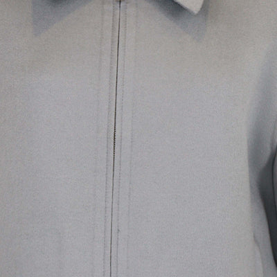 Valentino Grey Virgin Wool Zip-Up Jacket