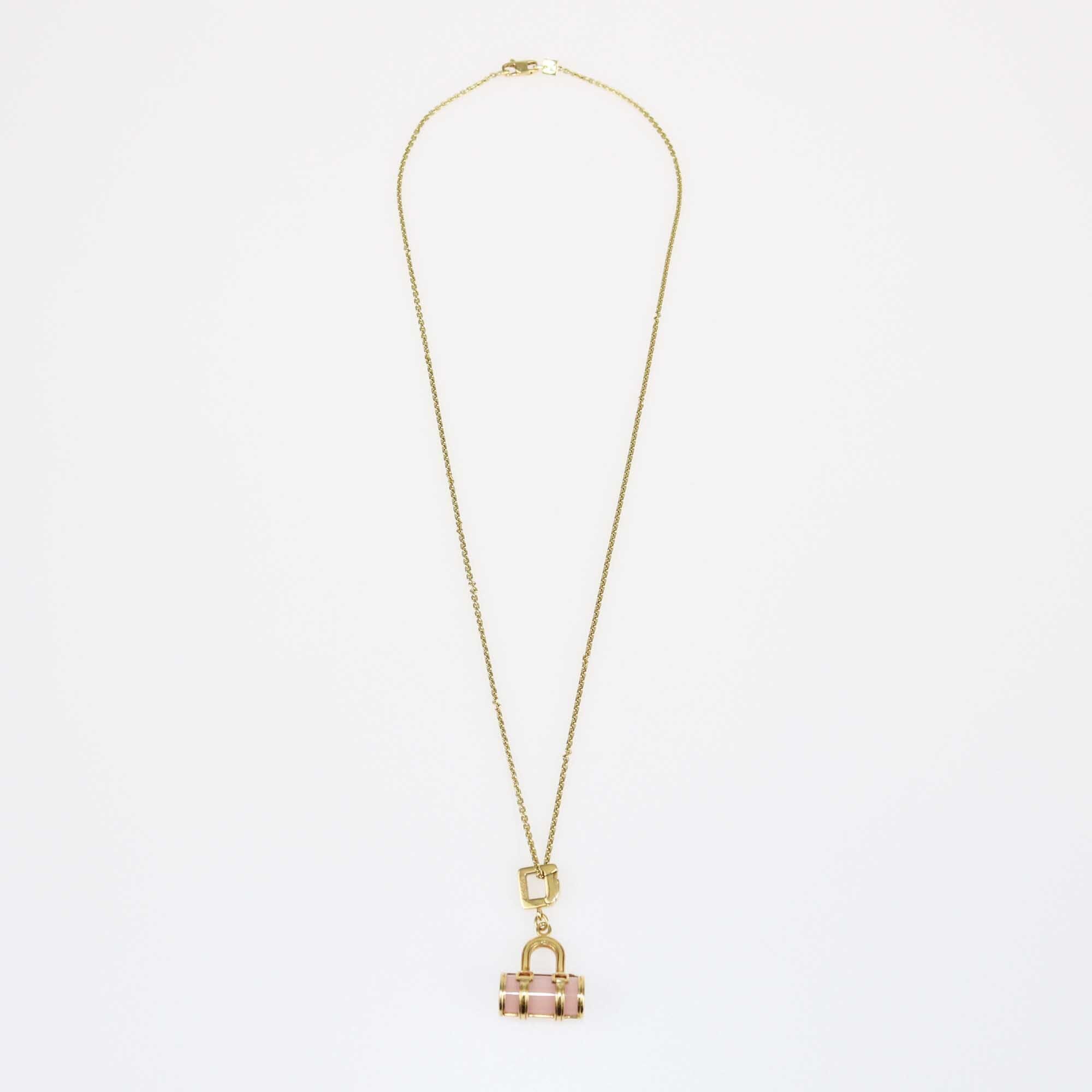 Louis Vuitton Quartz 18k Yellow Gold Pendant Necklace Jewellery Louis Vuitton 