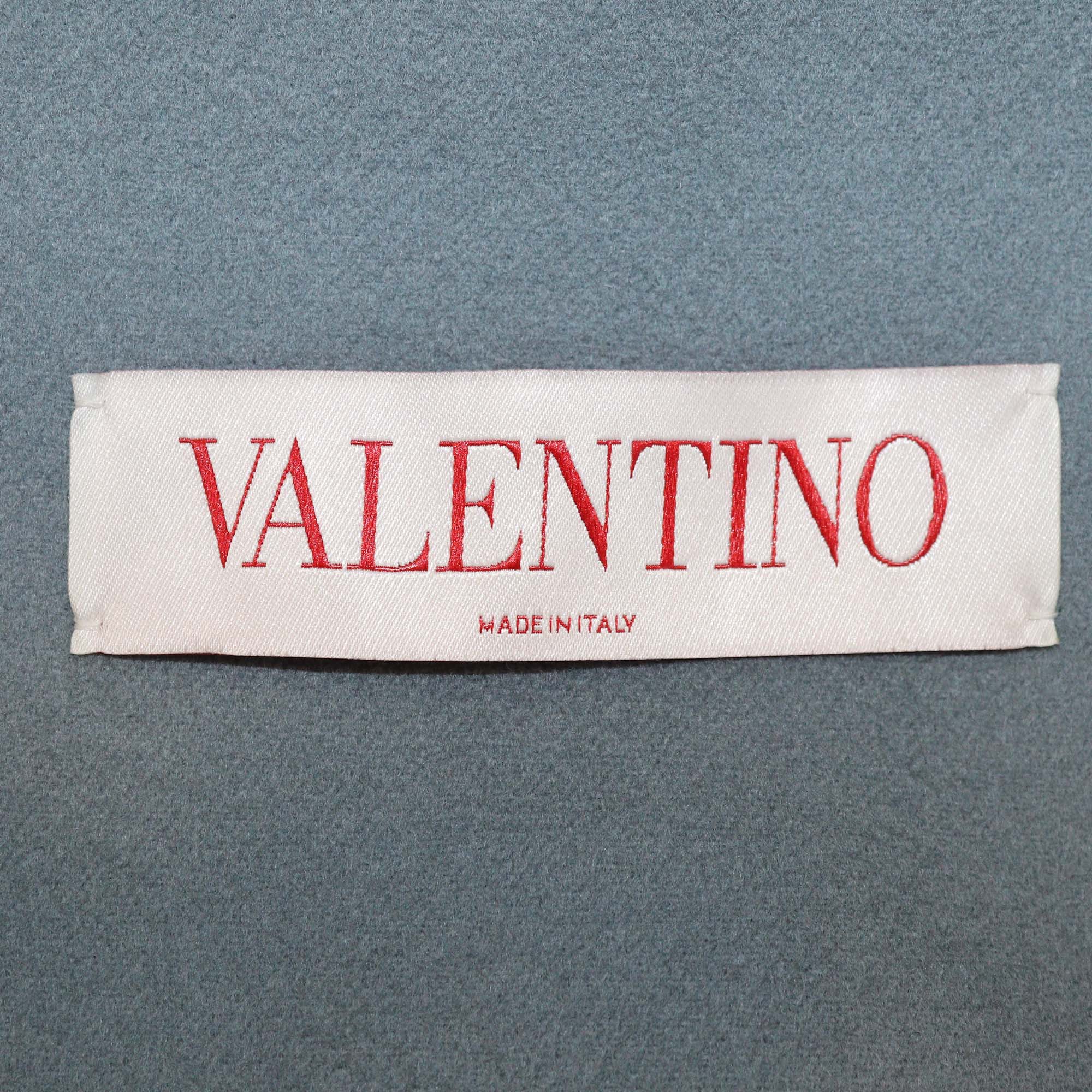 Valentino Grey Virgin Wool Zip-Up Jacket