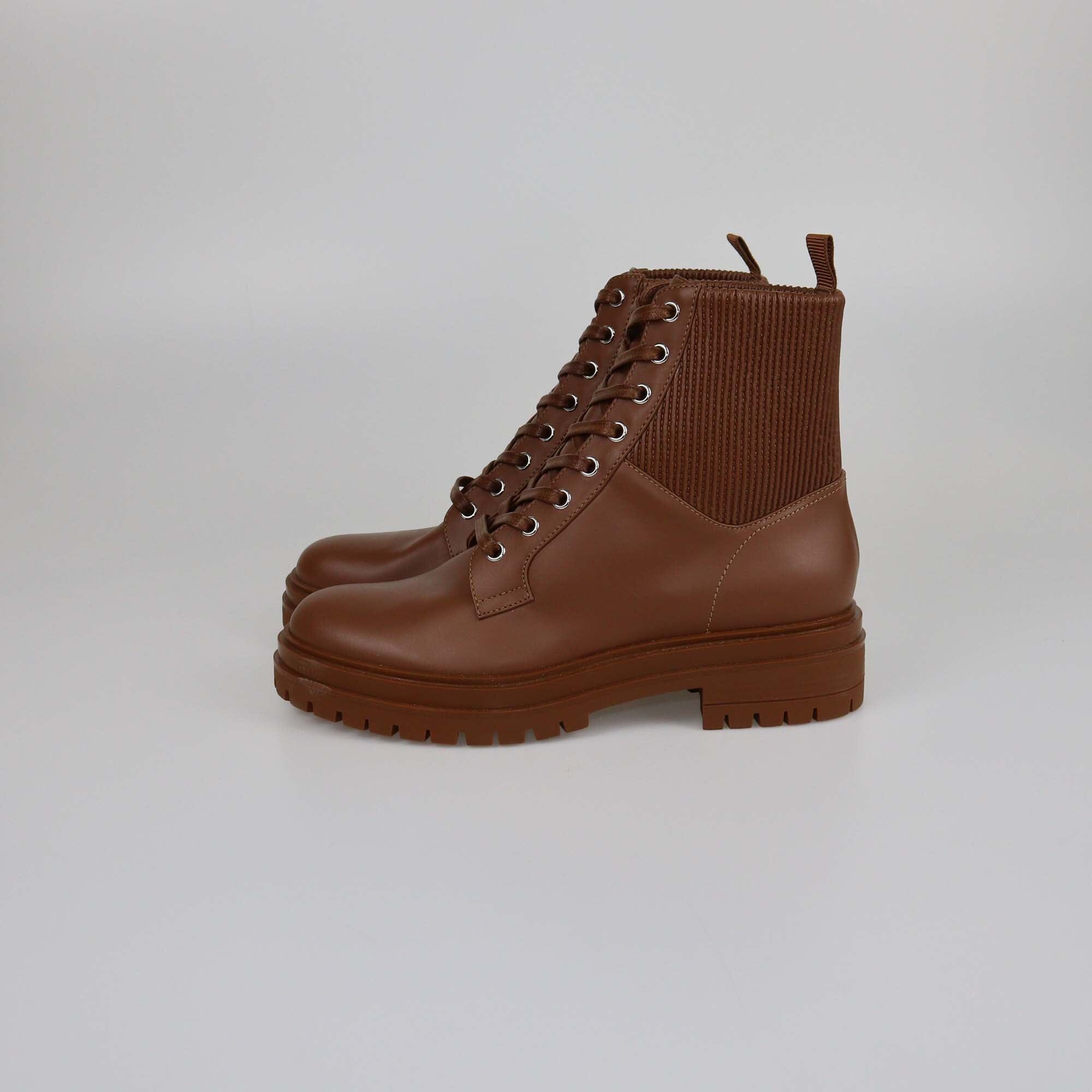 Gianvito Rossi Brown Trim Combat Boots Womens Gianvito Rossi 