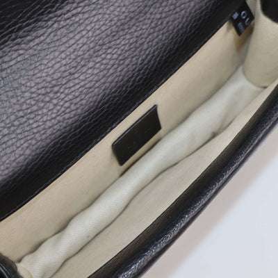 Gucci Black Leather Small Rectangular Dionysus Shoulder Bag