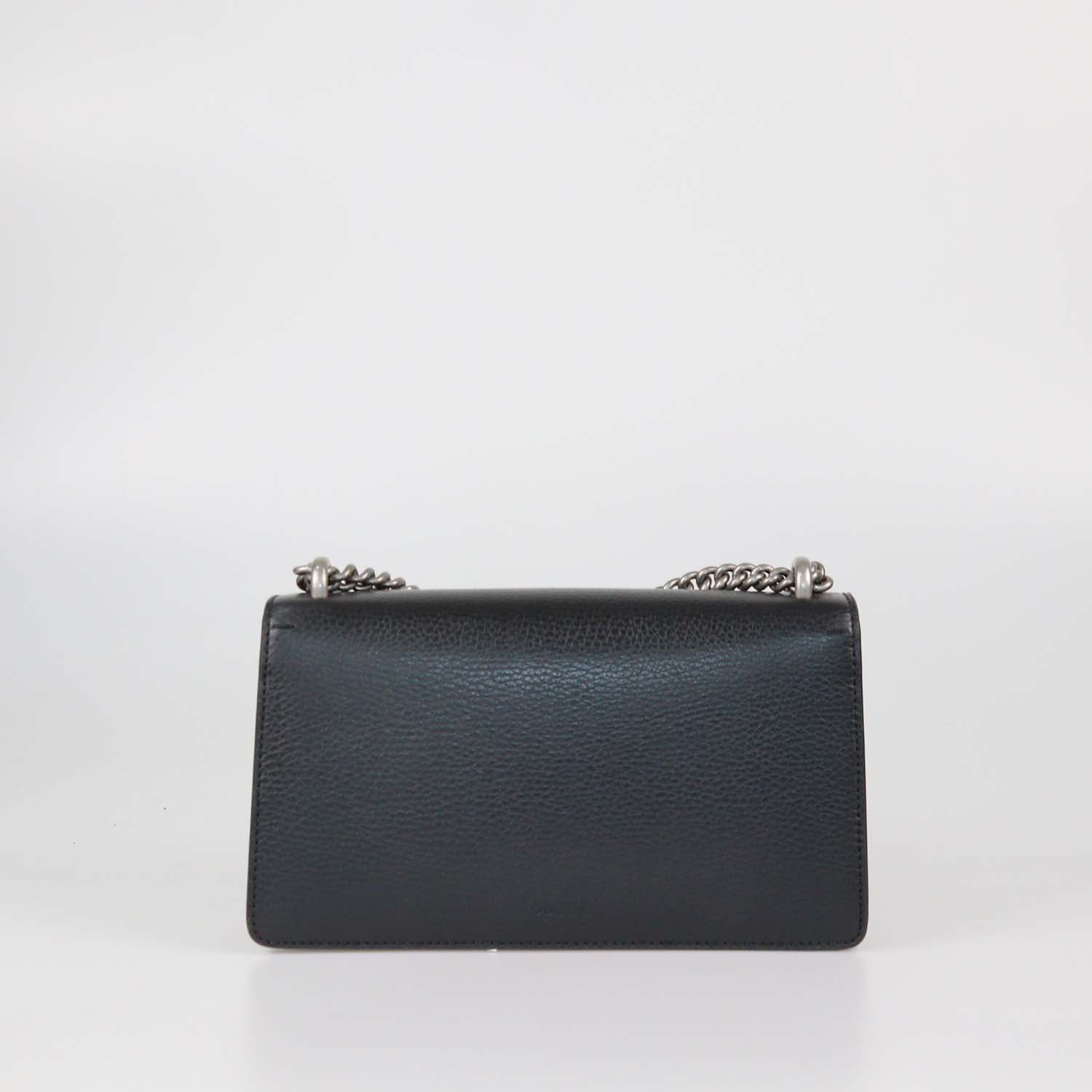 Gucci Black Leather Small Rectangular Dionysus Shoulder Bag