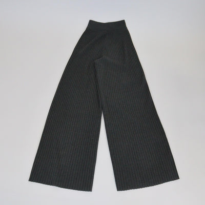 Stella McCartney Dark Grey Elastic Waits Knit Wide Leg Pants Womens Stella McCatney 
