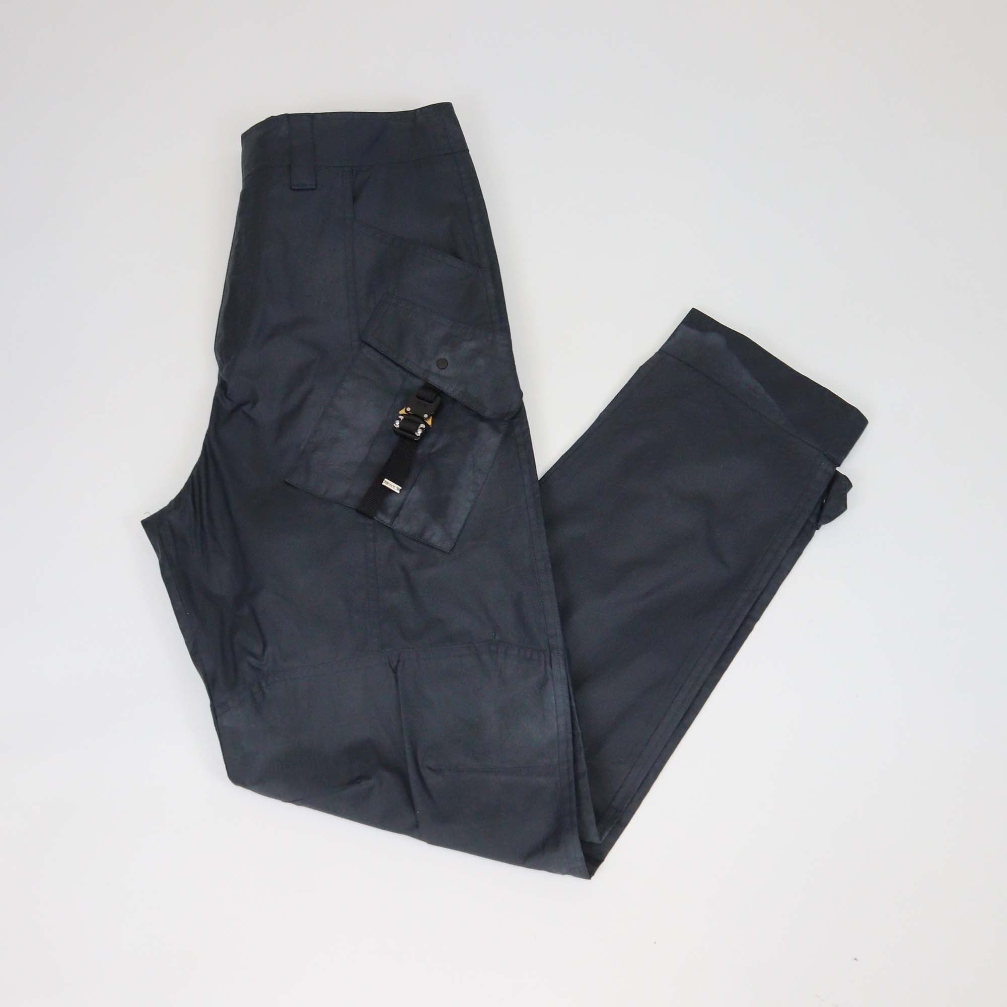 Dior Homme Dark Grey Technical Fabric Buckle Pocket Detail Cargo Pants