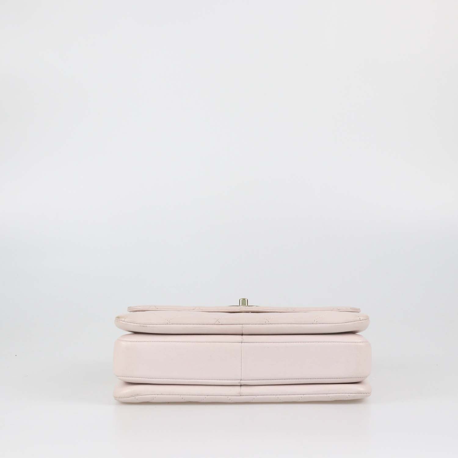 Chanel Light Beige Quilted Leather Small Trendy CC Top Handle Bag