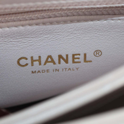 Chanel Light Beige Quilted Leather Small Trendy CC Top Handle Bag