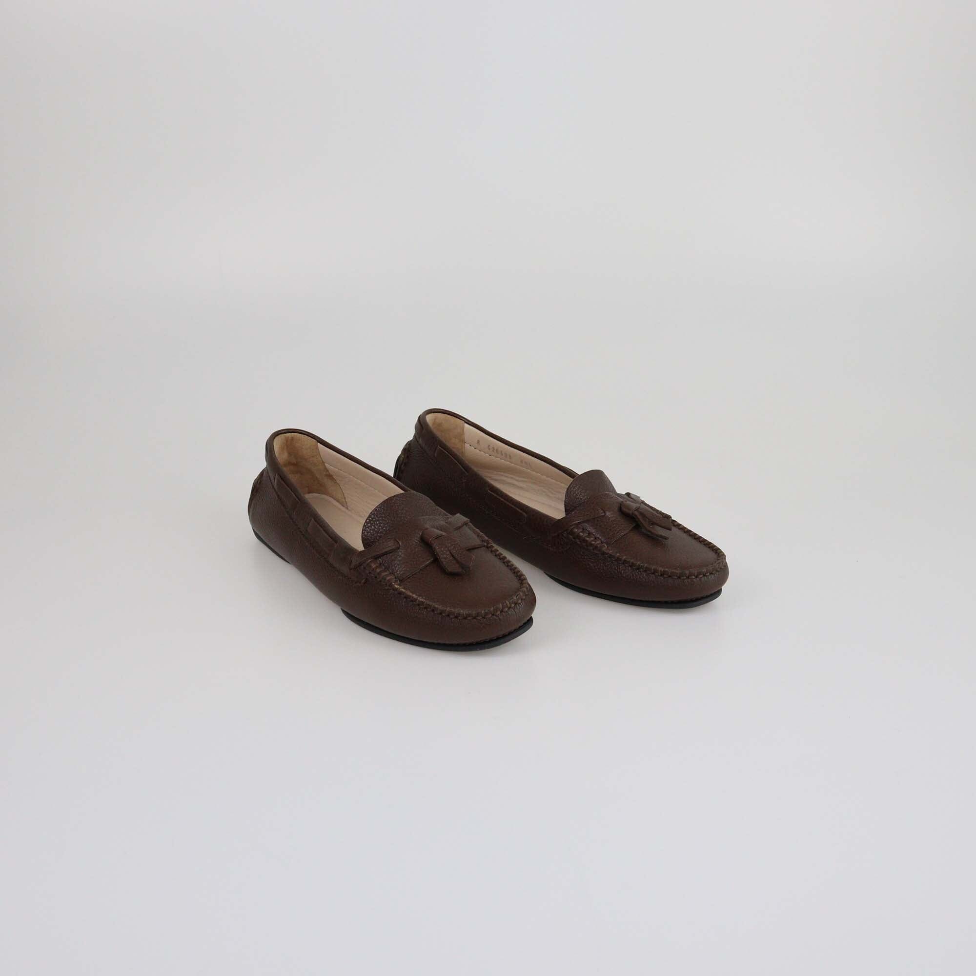 Chanel Brown Tassel Loafers Womens Chanel 