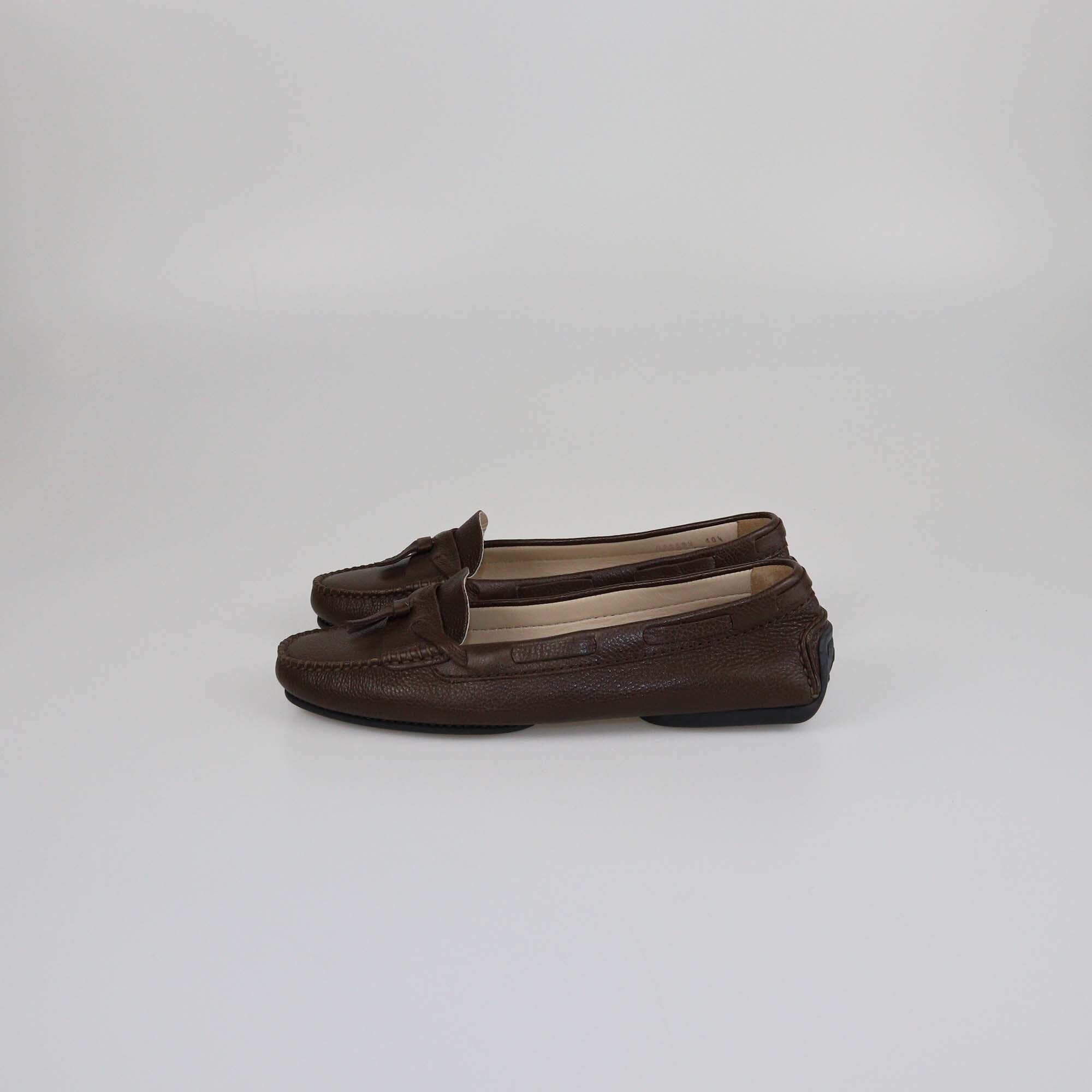 Chanel Brown Tassel Loafers Womens Chanel 