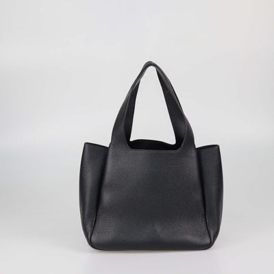 Prada Black Vitello Daino Leather Small Dynamique Tote